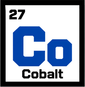 Cobalt element tile, symbol Co, number 27