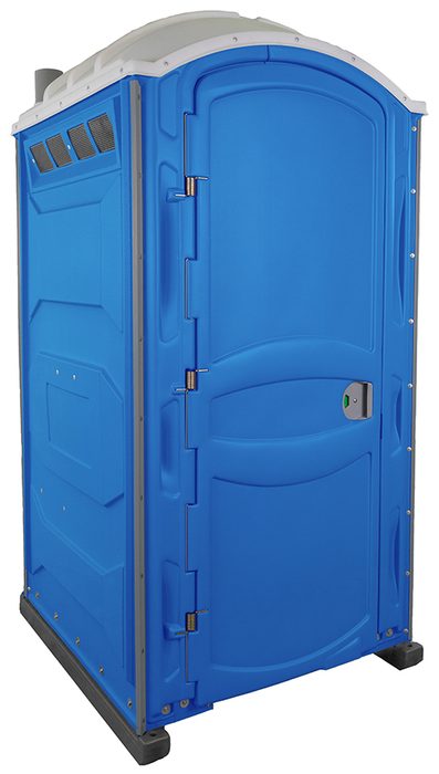 Blue standard portable toilet
